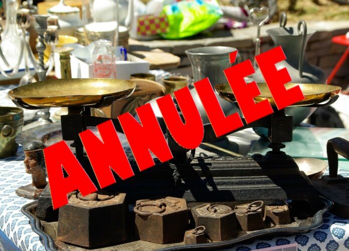 vide grenier annulé