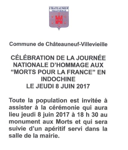 commémoration du 8 juin 2017