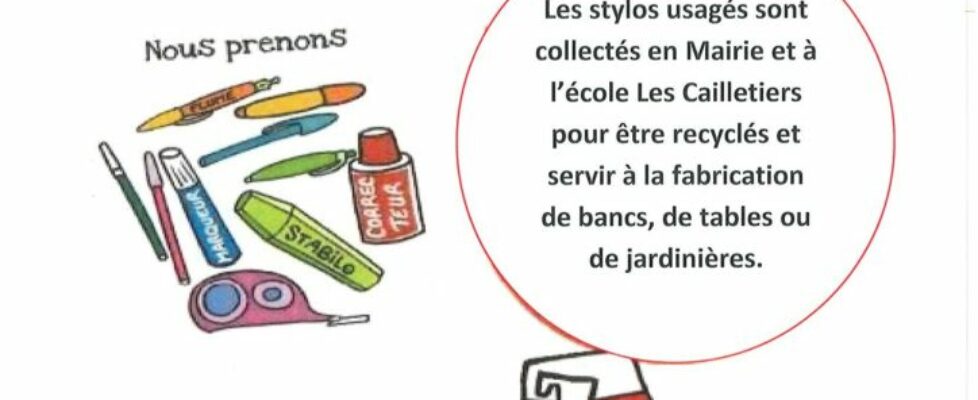 Recyclage des stylos usagés
