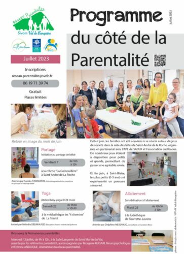 Programme Juillet 2023 Reseau Parentalite