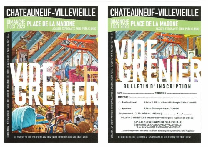 Vide grenier 1er octobre