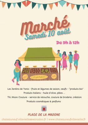 Marché du samedi 10 août 2024
